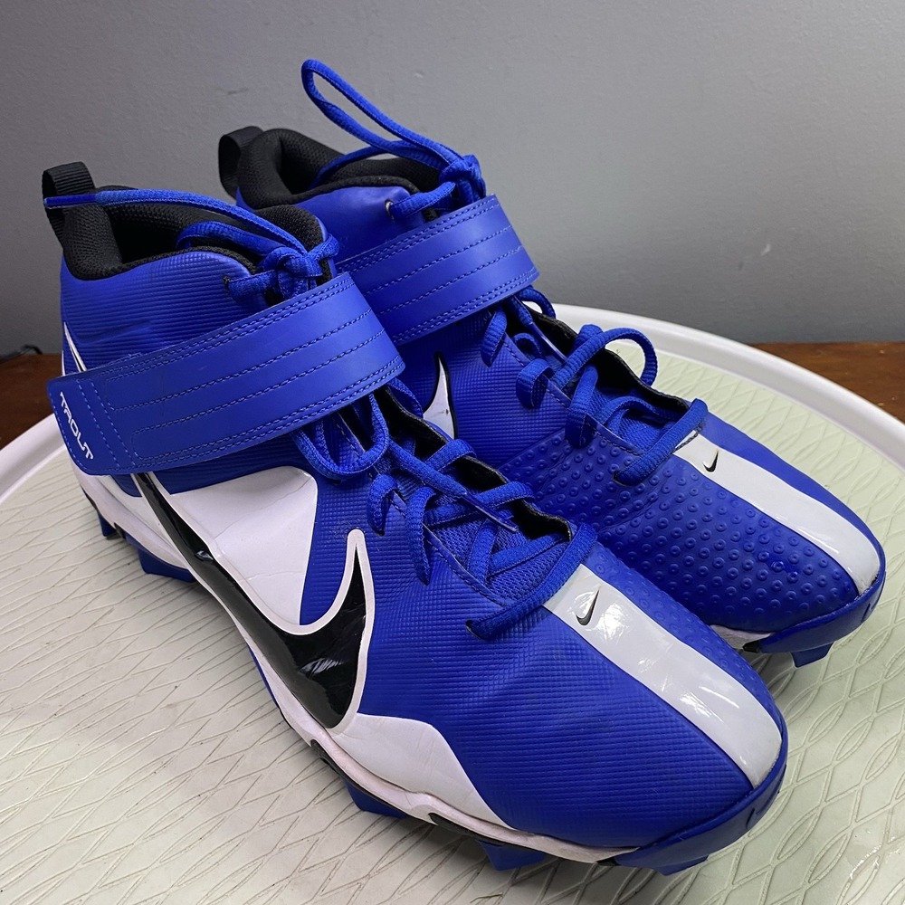 Nike Force Trout 7 Pro MCS Mens Baseball Cleats CT0828-402 Size 11 Blue/Black/Wh